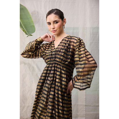 Raas Life Black Shringara Chanderi Dress
