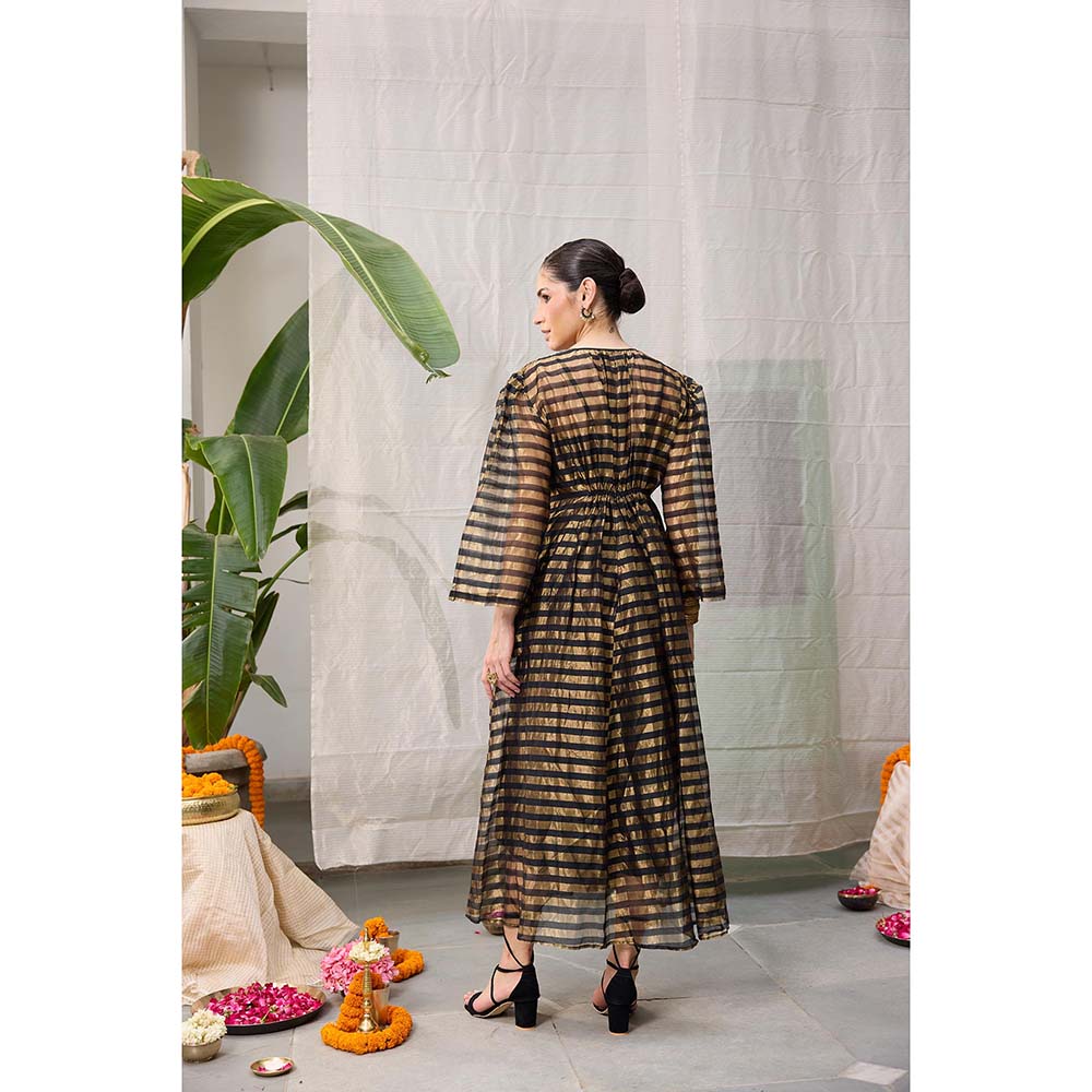 Raas Life Black Shringara Chanderi Dress
