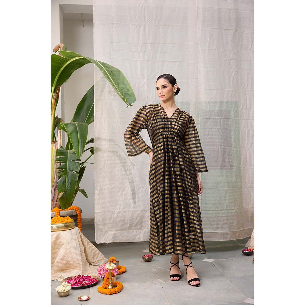 Raas Life Black Shringara Chanderi Dress