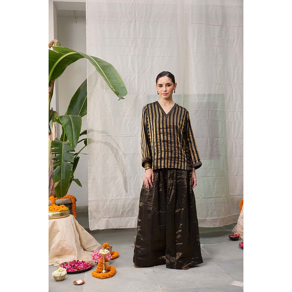 Raas Life Kaveri Black Palazzo
