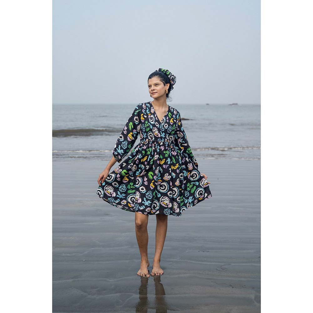 Raas Life Black Savi Printed Dress