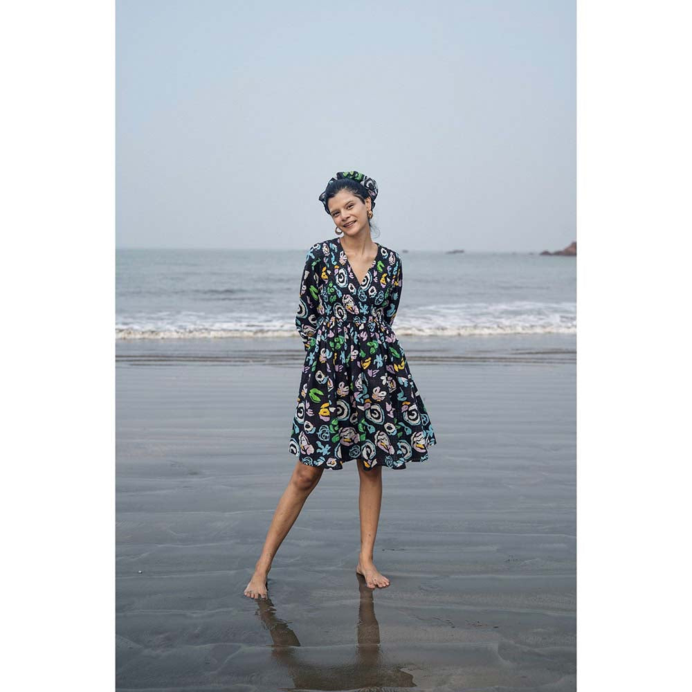 Raas Life Black Savi Printed Dress