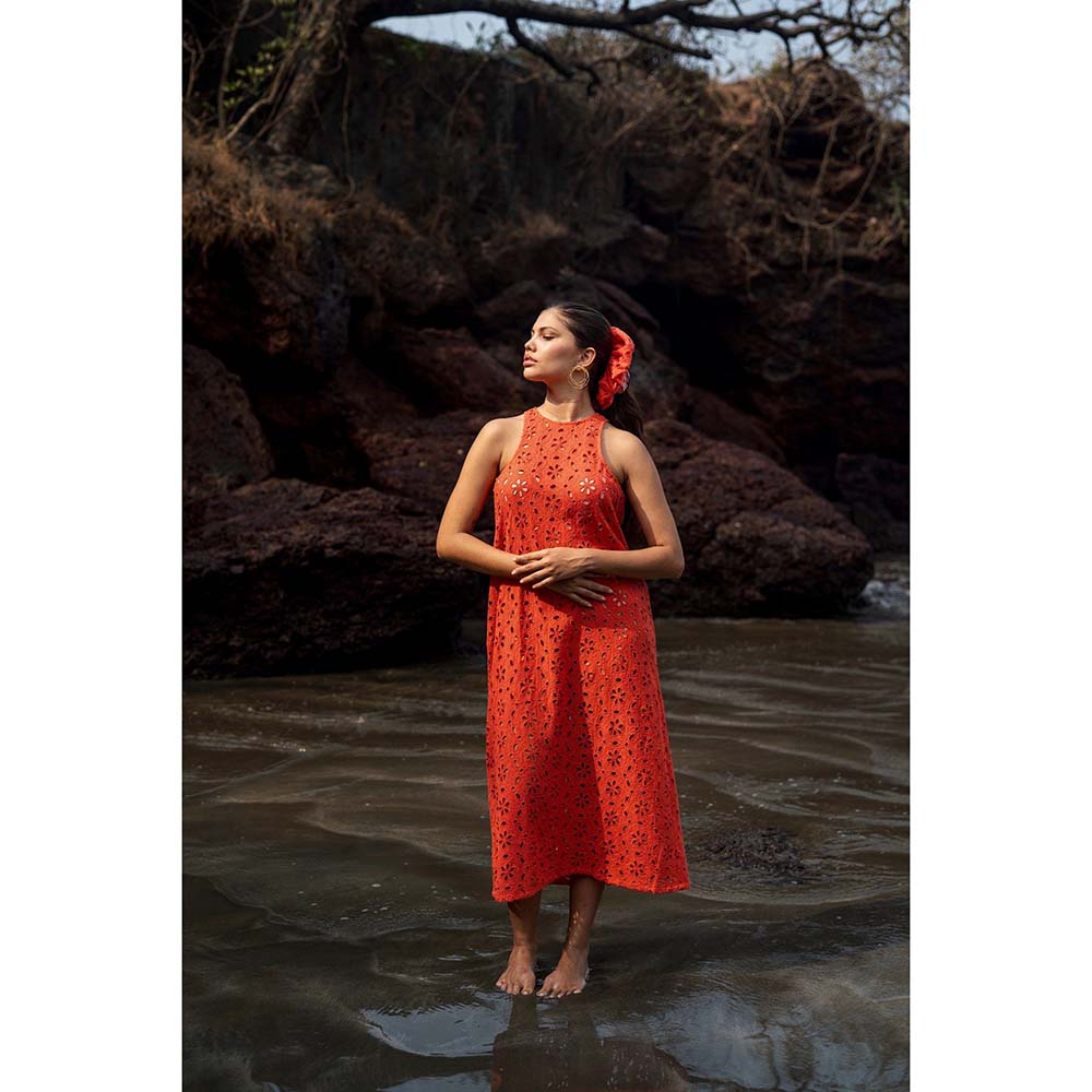 Raas Life Pranged Mazia Self Design Dress