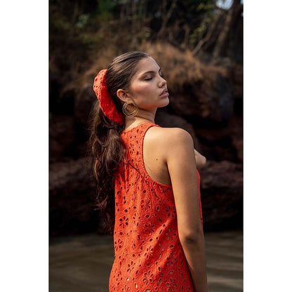 Raas Life Pranged Mazia Self Design Dress