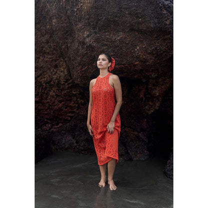 Raas Life Pranged Mazia Self Design Dress