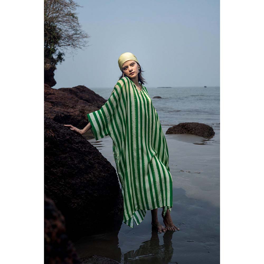 Raas Life Green Angela Stripe Dress