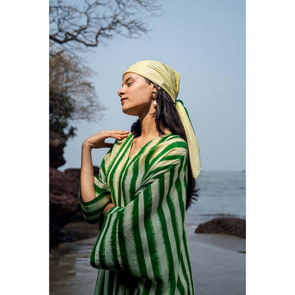 Raas Life Green Angela Stripe Dress