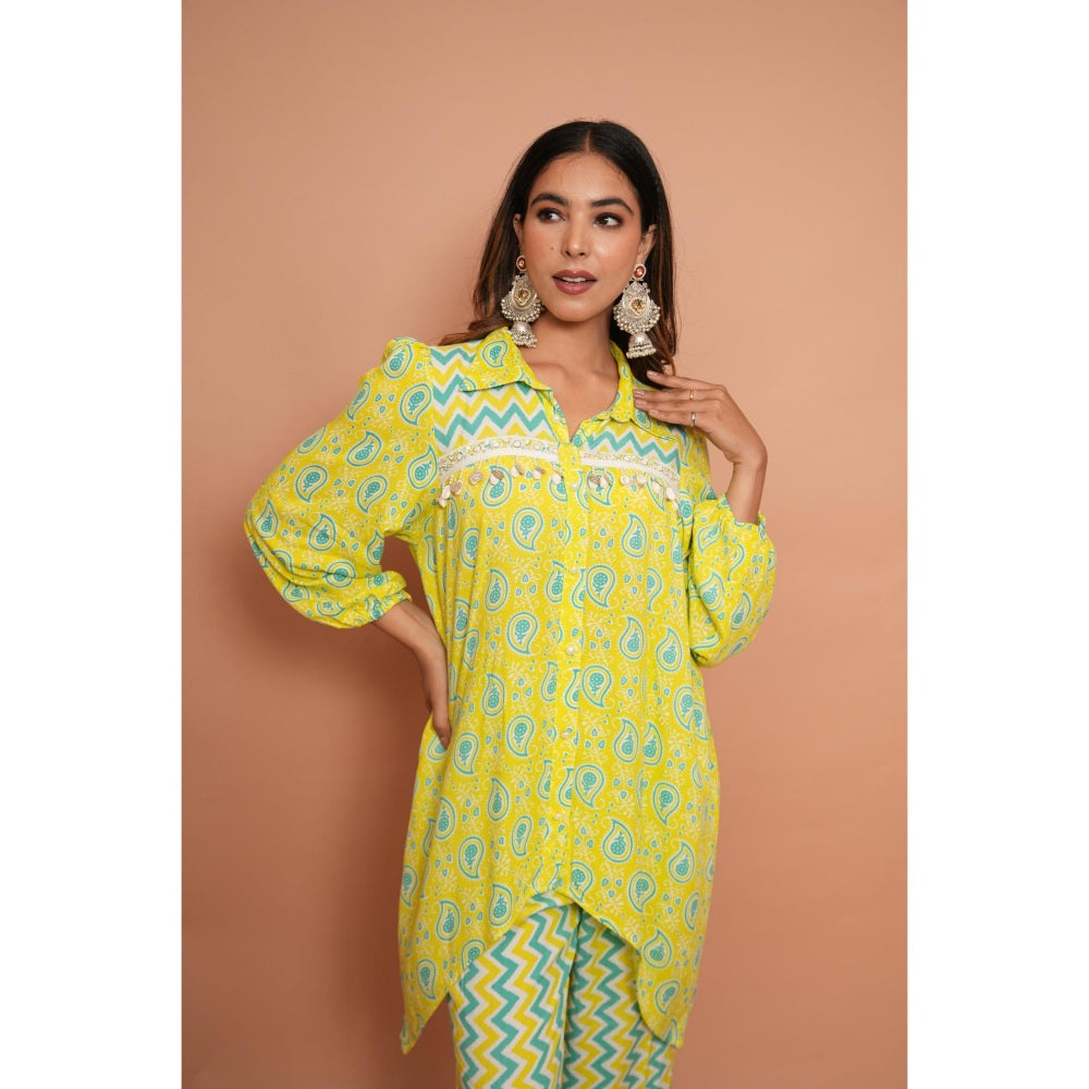 Rabnoor K Sethi Yellow Festive Tunic