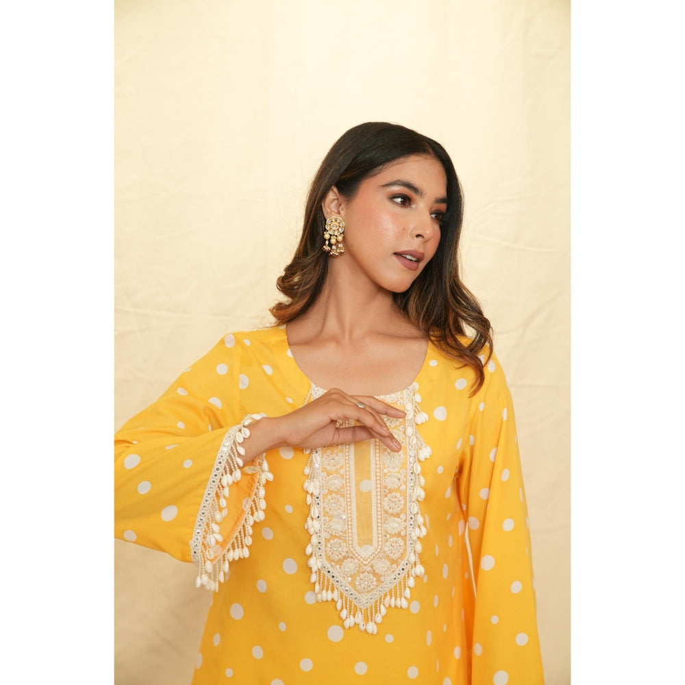 Rabnoor K Sethi Yellow Festive Tunic