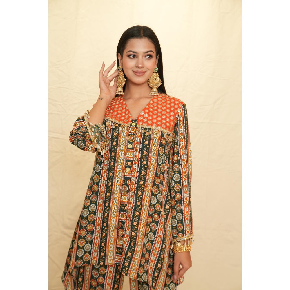 Rabnoor K Sethi Green Festive Tunic
