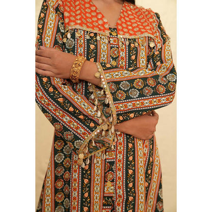 Rabnoor K Sethi Green Festive Tunic