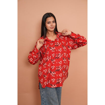 Rabnoor K Sethi Red Formal Shirt