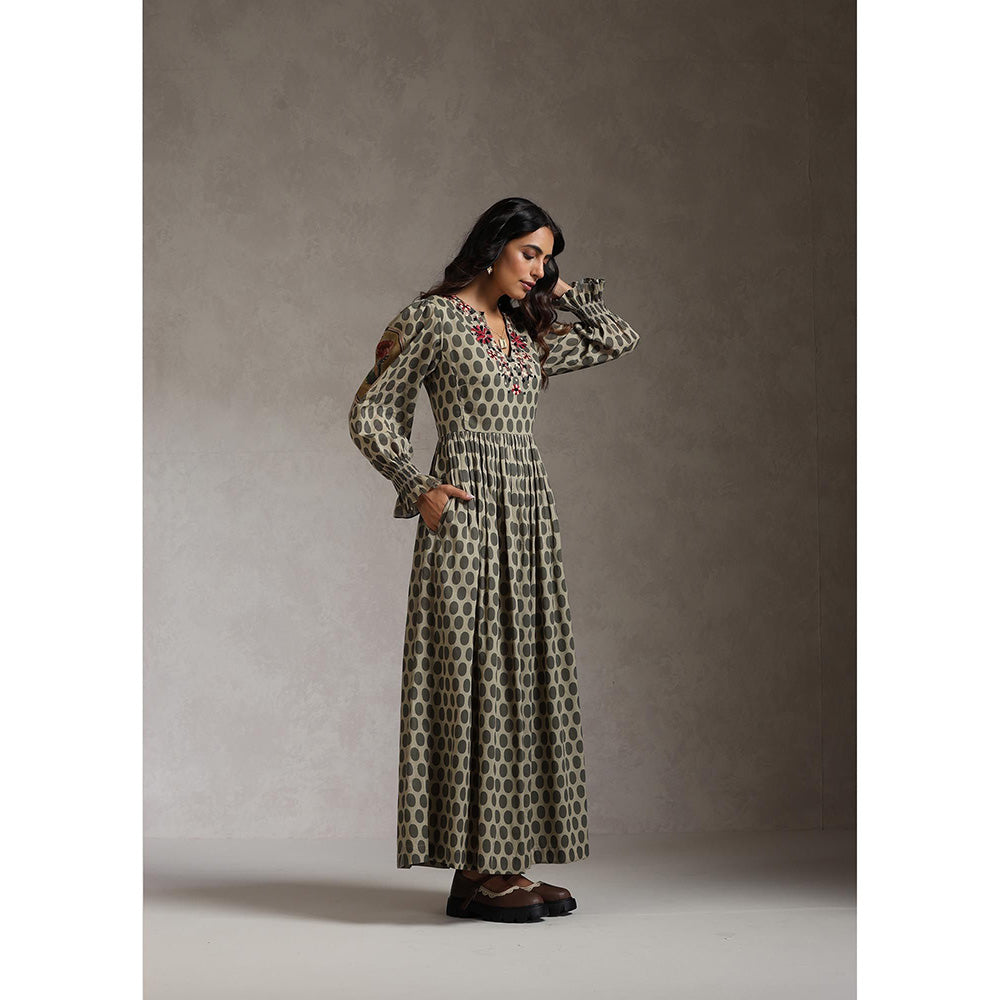 Raiman Rose Garden Embroidered Dress