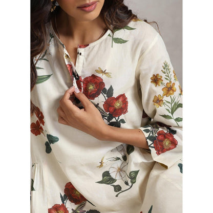 Raiman Botanical Folklore Floral Dress with Slip (Set of 2)