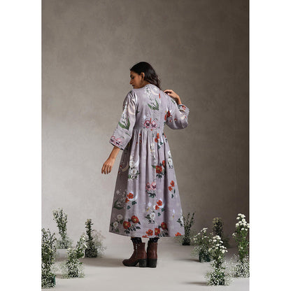 Raiman Luna Lavender Wrap Floral Dress