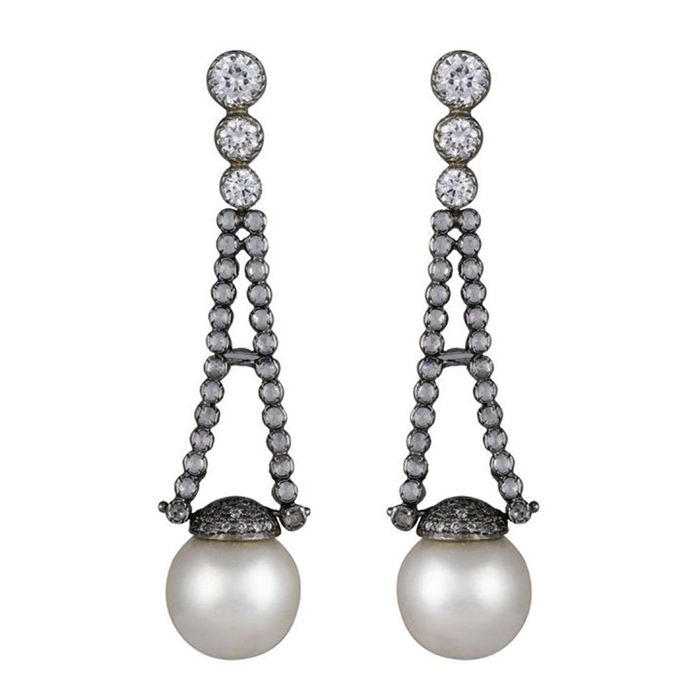 Raya Jewels Antique Pearl Earrings
