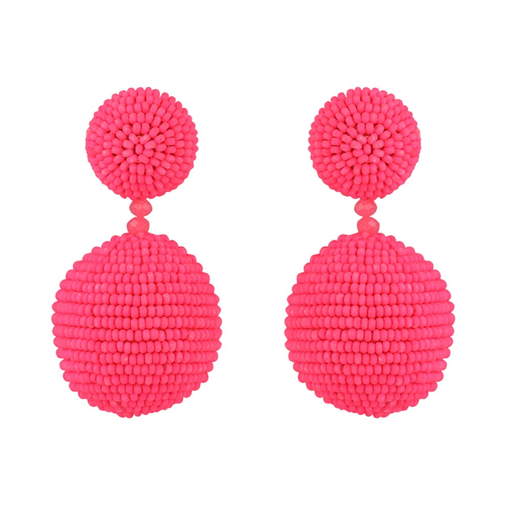 Raya Jewels Pink Decor Bauble Earrings