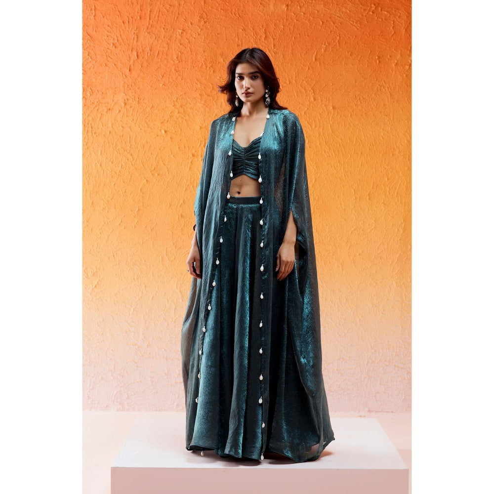 Redpine Designs Teal Blue Co-Ord (Set of 3)