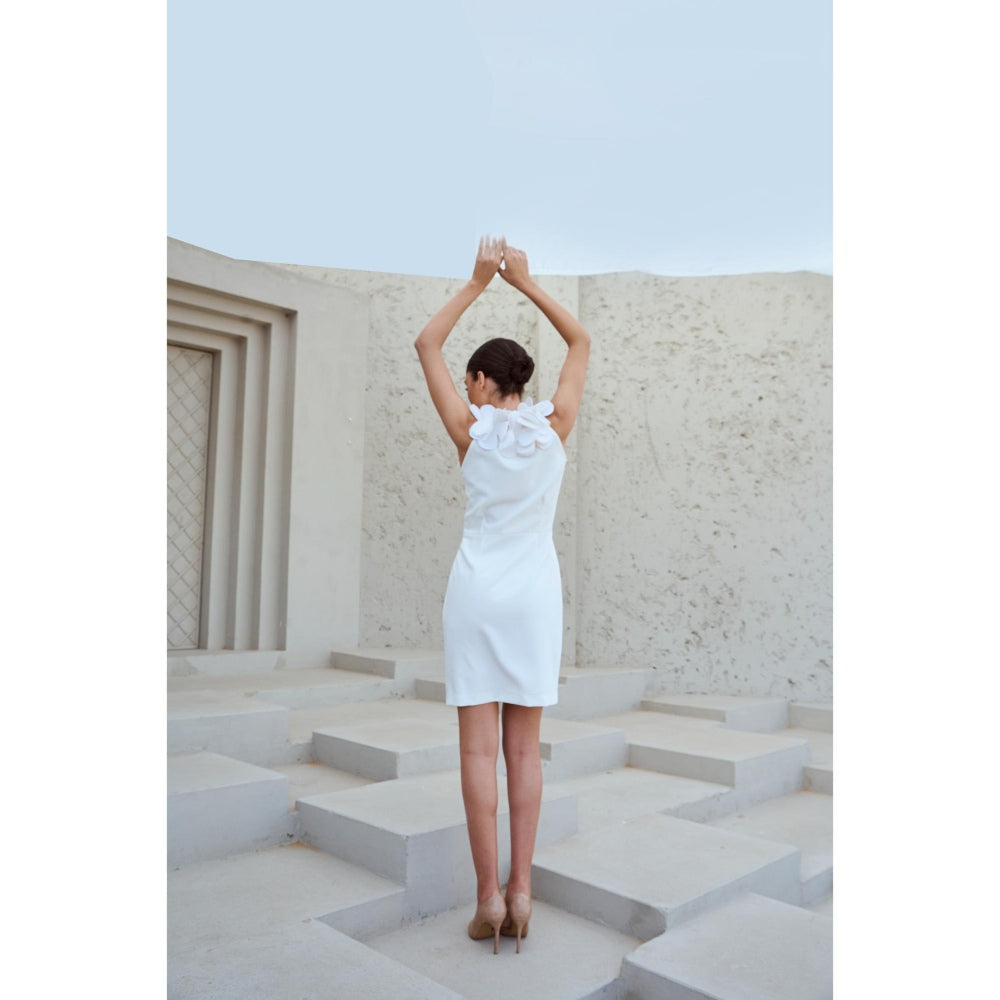RENASCI White Floral Floretta Dress