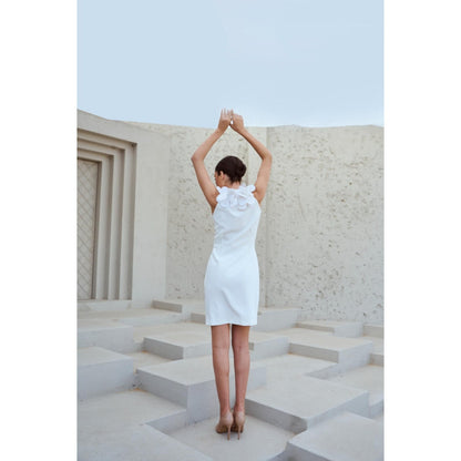 RENASCI White Floral Floretta Dress