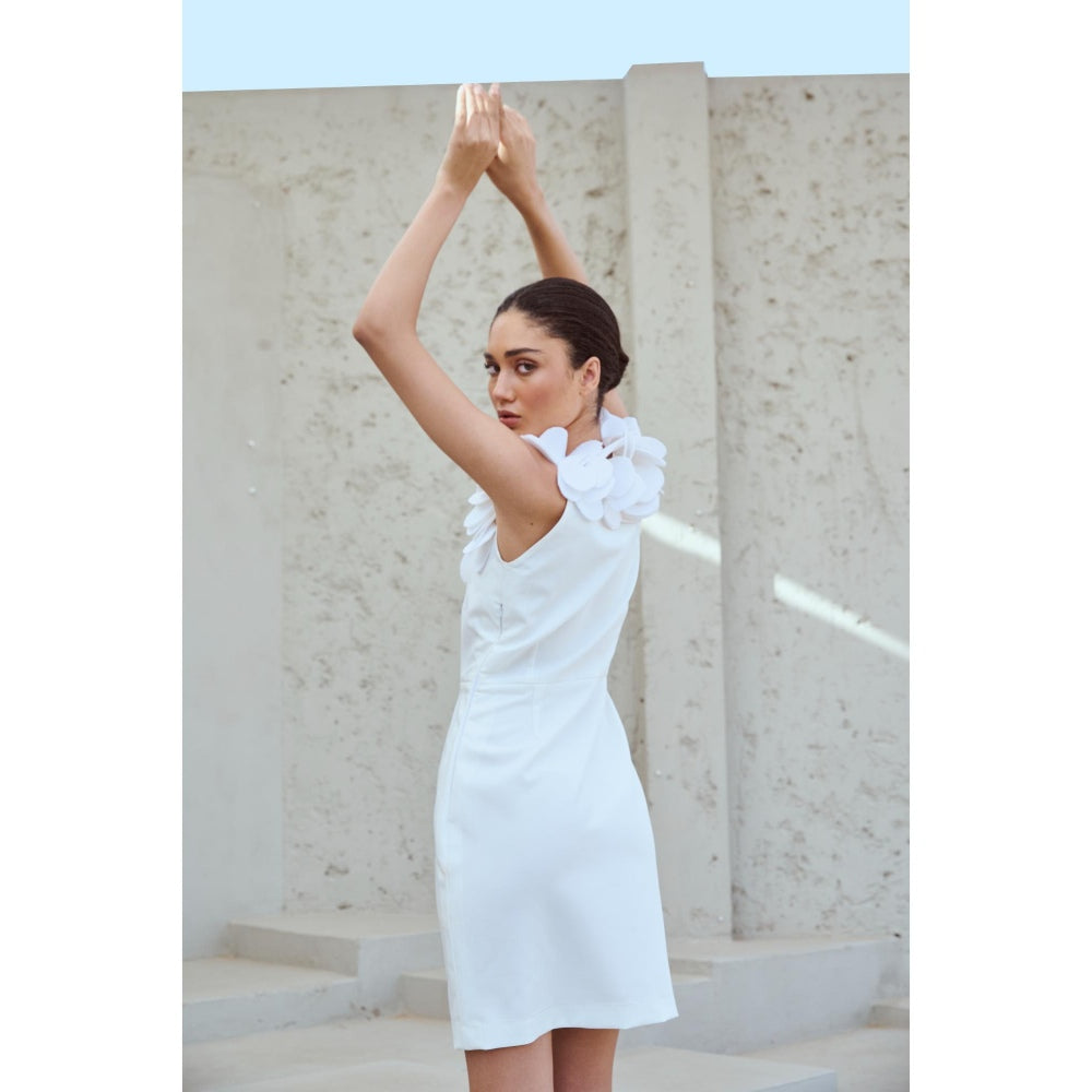 RENASCI White Floral Floretta Dress