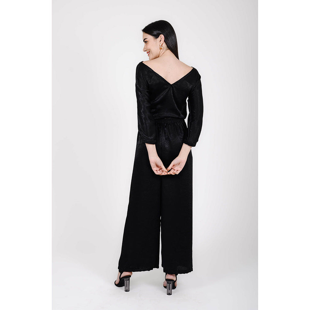 Rhapsody Jaipur Black Hand-Embroidered Co-Ord (Set of 2)