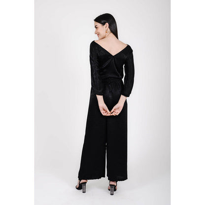 Rhapsody Jaipur Black Hand-Embroidered Co-Ord (Set of 2)