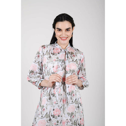 Rhapsody Jaipur Multi Colour Floral Printed Dress