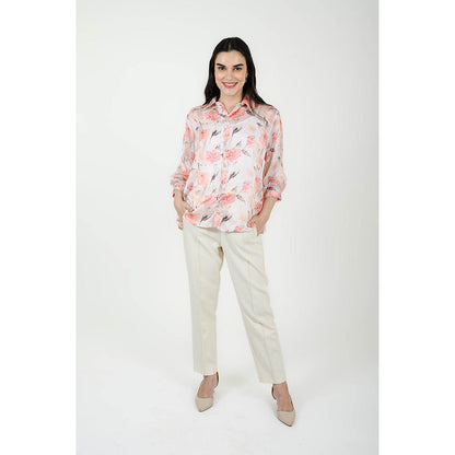Rhapsody Jaipur Multi Colour Petunia Printed Shirt