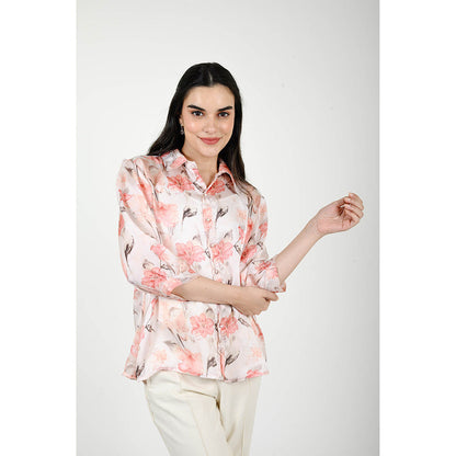 Rhapsody Jaipur Multi Colour Petunia Printed Shirt