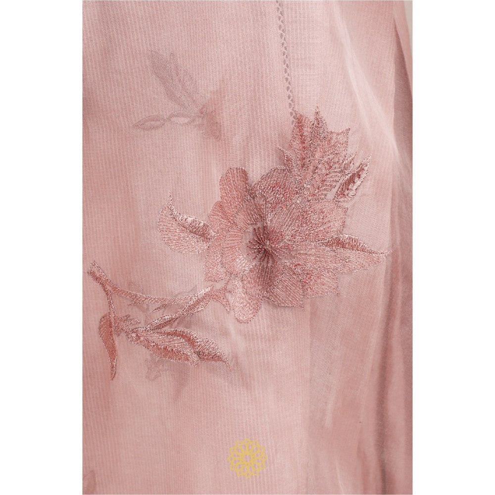 Rhua India Peach Palazzo with Kurta and Dupatta (Set of 3)