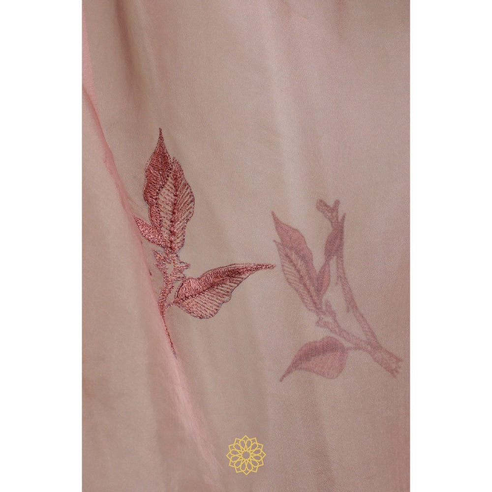 Rhua India Peach Palazzo with Kurta and Dupatta (Set of 3)