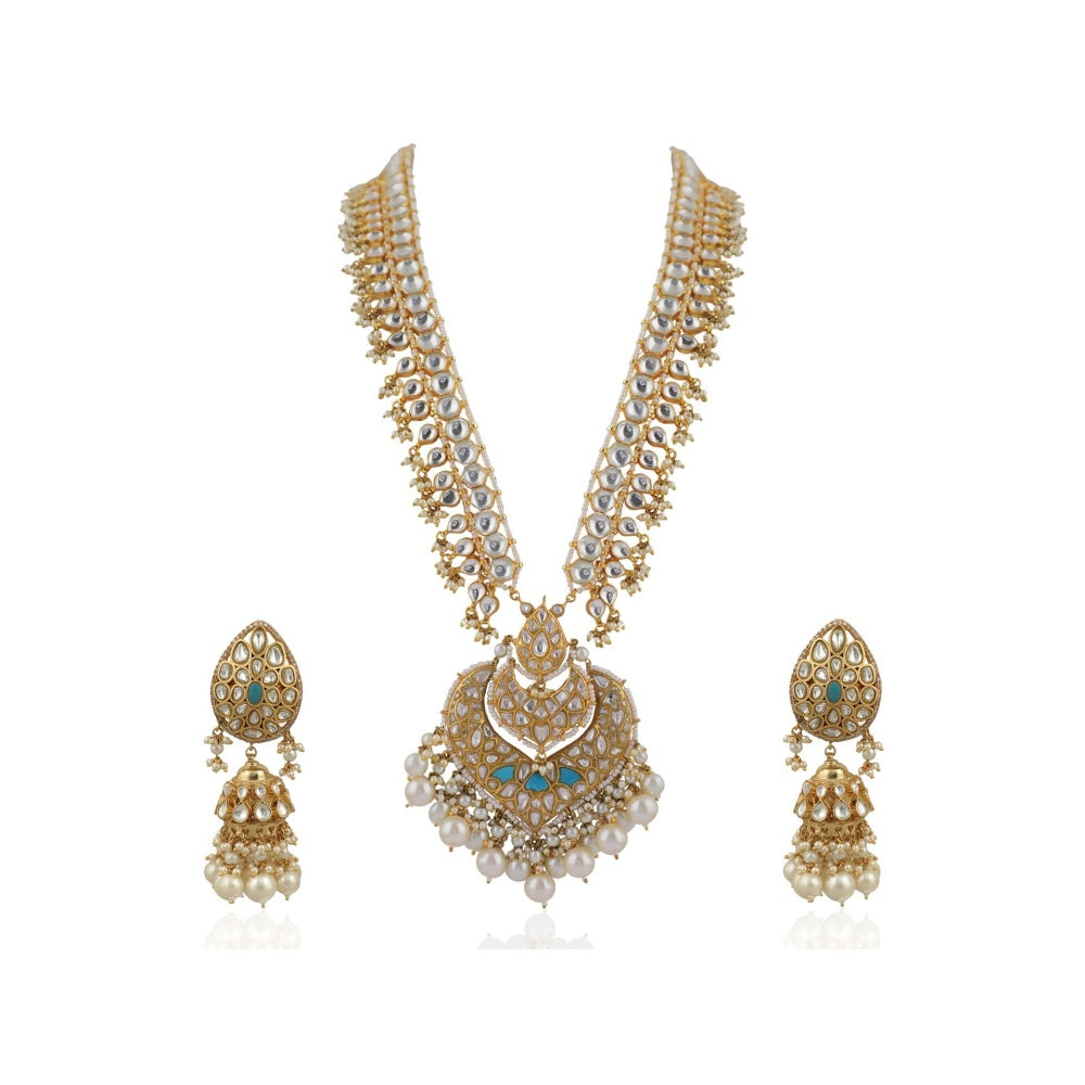 RIANA JEWELLERY Long Pendant Necklace Set