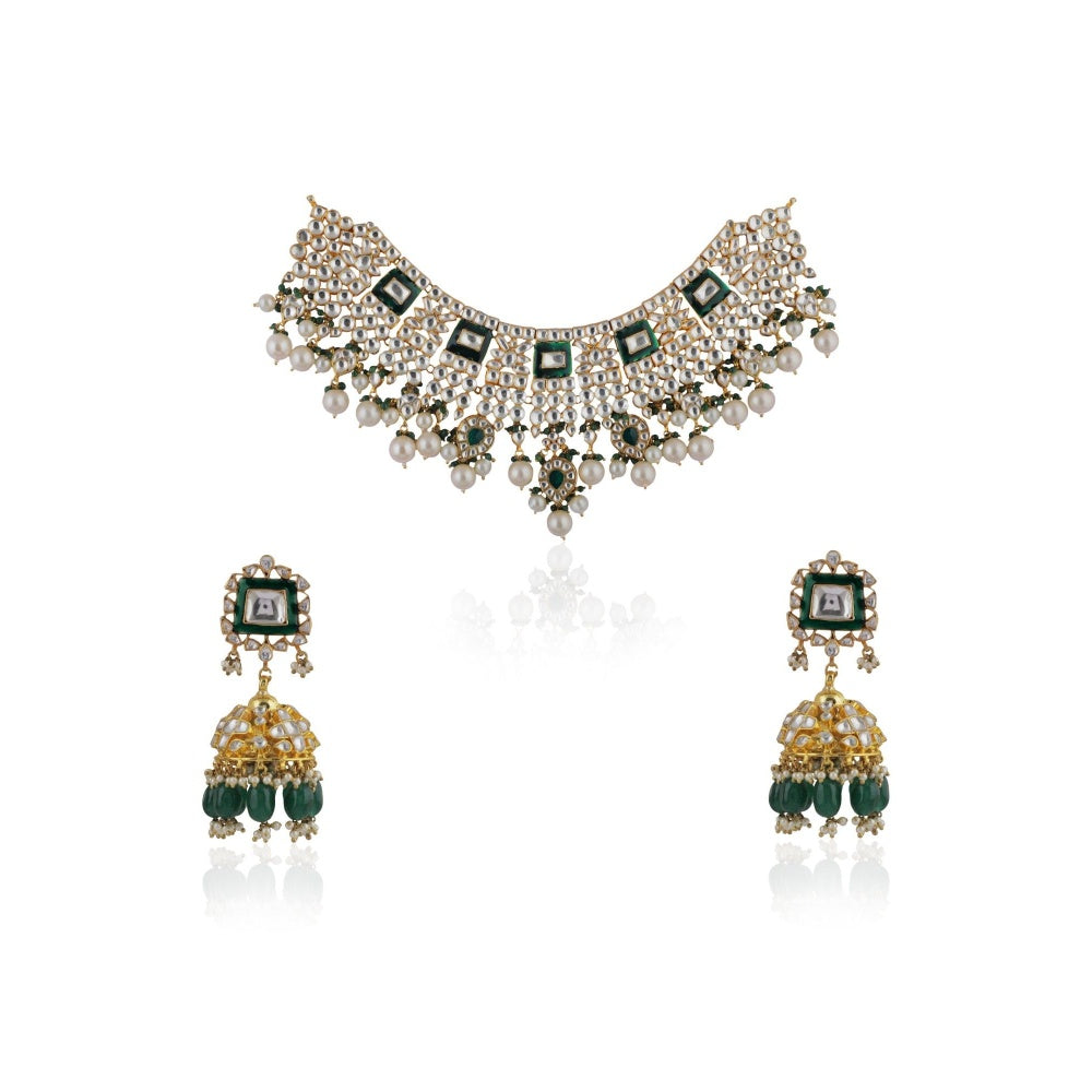 RIANA JEWELLERY Mina Work Necklace Set