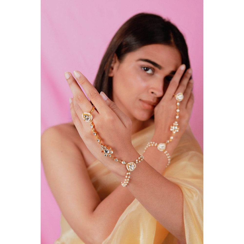RIANA JEWELLERY Indian Jewelery, Wedding Hathphool, Statement Bracelet