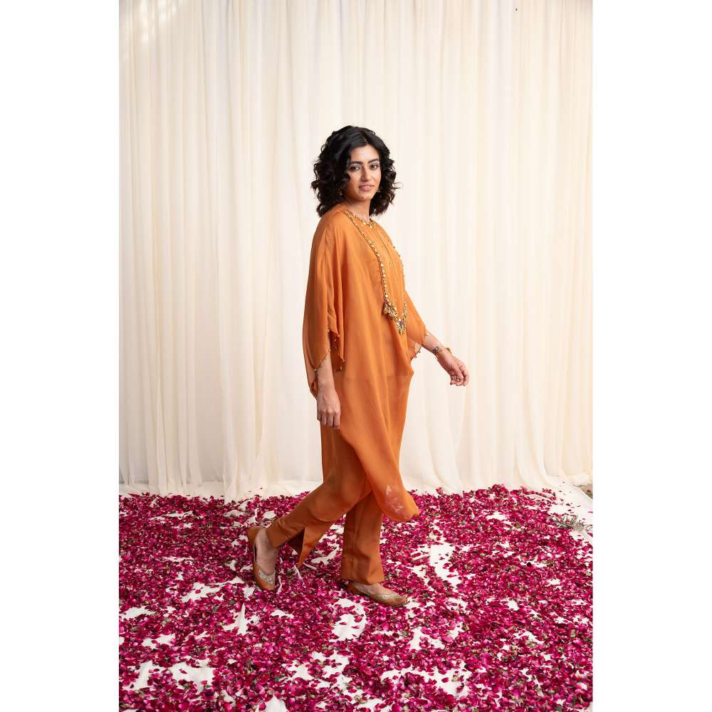 RIRASA Embellished Kaftan with Pant and Camisole (Set of 3)