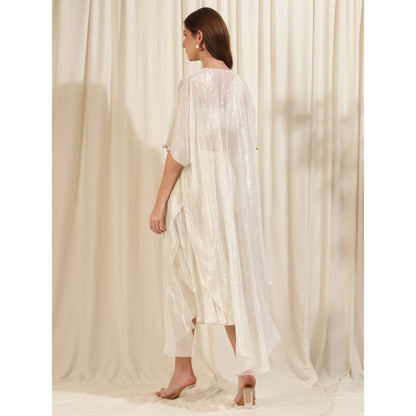 RIRASA Ivory Ruched Co-Ord (Set of 3)