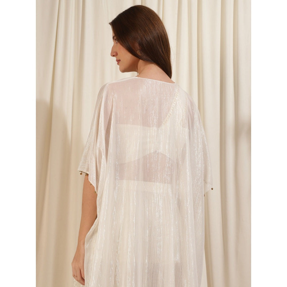 RIRASA Ivory Ruched Co-Ord (Set of 3)