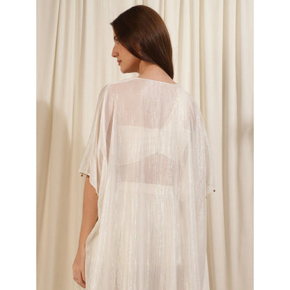 RIRASA Ivory Ruched Co-Ord (Set of 3)