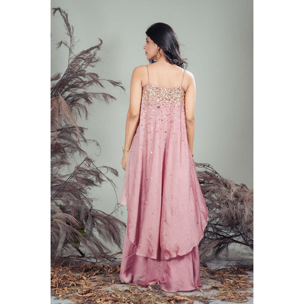 RIRASA Pushpa Pink Kurta And Sharara