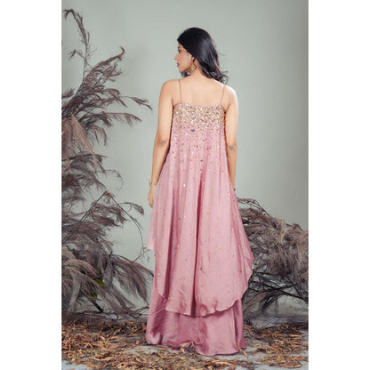 RIRASA Pushpa Pink Kurta And Sharara