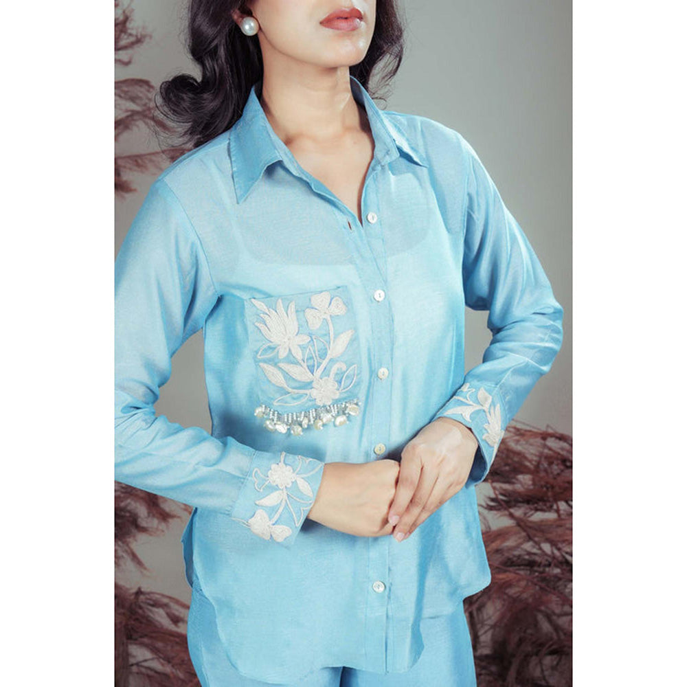RIRASA Bhavini Blue Co-Ord Set