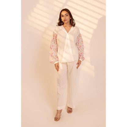 RITIKA GUPTA Evelyn White Co-Ord Set
