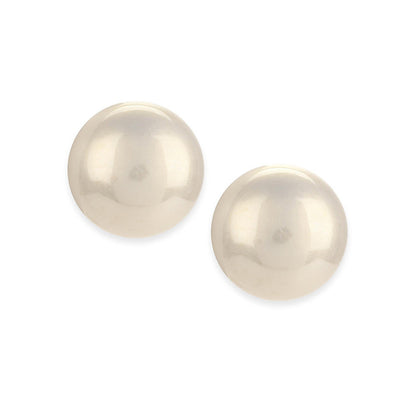 Ritu Singh Cream-Colored Contemporary Studs Earrings