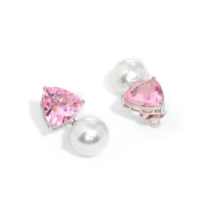 Ritu Singh Pink Studs Drop Earrings