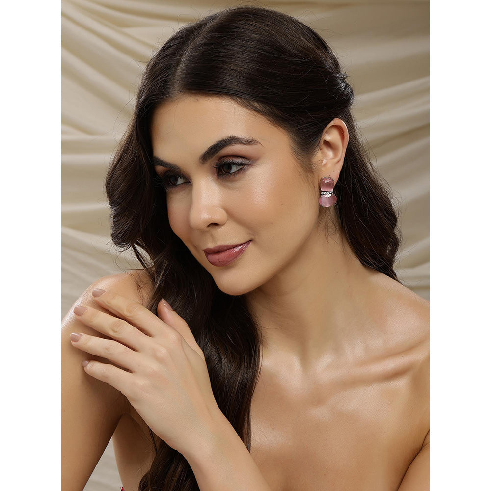Ritu Singh Pink Drop Earrings