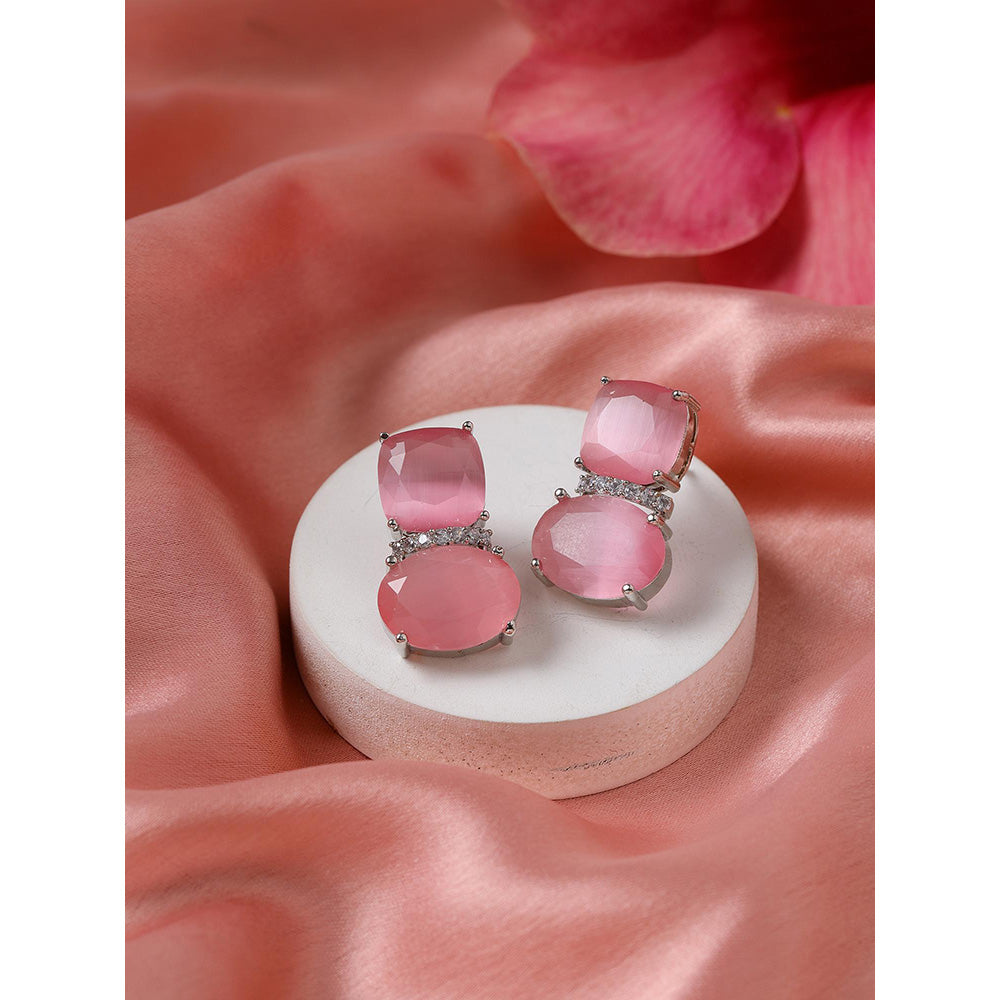 Ritu Singh Pink Drop Earrings