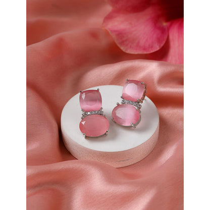 Ritu Singh Pink Drop Earrings