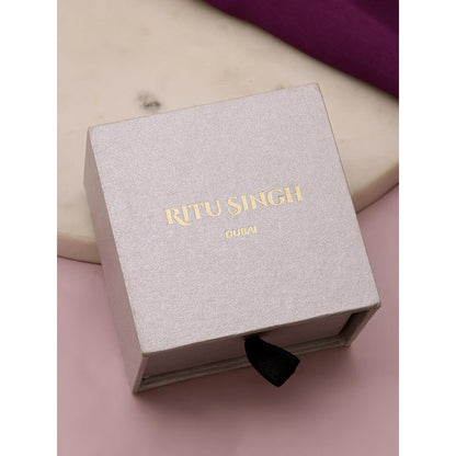 Ritu Singh Pink Doublet Drop Earrings