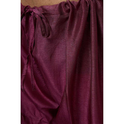 Rivaar by Rocky Star Purple Signature Kurta with Pant and Nehru Jacket (Set of 3)